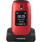 swisstone BBM 625 GSM-Mobiltelefon (6 cm (2,4 Zoll) Farbdisplay und zusätzlichem Außendisplay, mit großem beleuchteten, Kamera-Bluetooth-Notruftaste-Micro-SD)