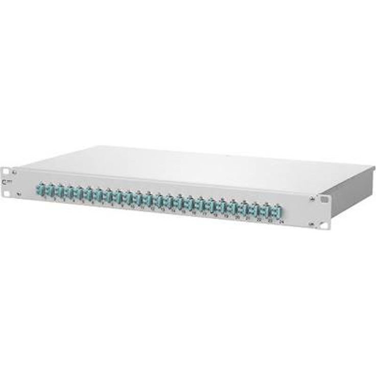 Metz CONNECT 1502507724-E. Stecker: LC. Produktfarbe: Silber, Material: Aluminium, Rack-Kapazität: 1U. Breite: 482,6 mm, Höhe: 44,5 mm, Tiefe: 242,5 mm. Verpackungsbreite: 560 mm, Verpackungslänge: 7 cm, Verpackungshöhe: 405 mm (1502507724-E)