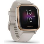 Garmin Venu Sq Music Smartwatch GPS, Unisex, Kunststoffgehäuse, Rosegold/Beige (010-02426-11)