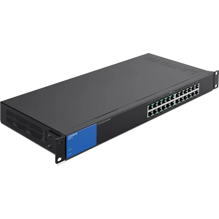 Linksys LGS124P-EU 24 Port Unmanaged Gigabit Netzwerk Switch (12 Port PoE+) – Bild 1
