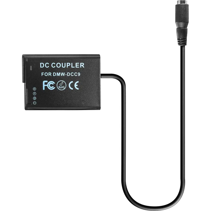 kj-vertrieb DC-Kuppler, Akkuadapter für Panasonic DMW-DCC9 - ersetzt DMW-BLD10, DMW-BLD10E