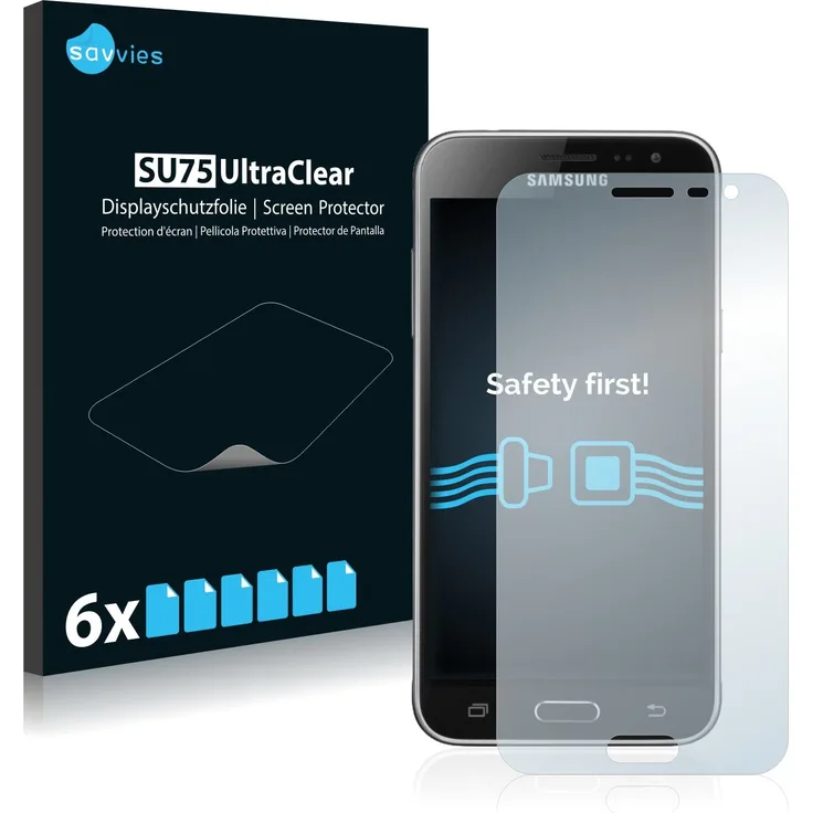 Samsung Galaxy J3 Duos (2016) Schutzfolie [6er Pack] - kristallklare Displayschutzfolie Folie Displayfolie