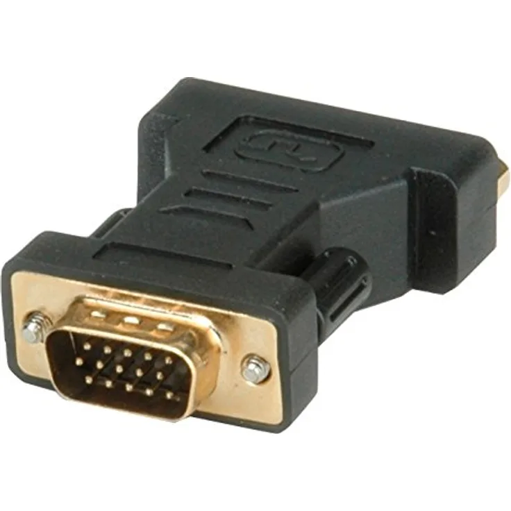 ROLINE Adapter | VGA-Stecker auf DVI-I-Buchse | Converter St - Bu | Dual-Link