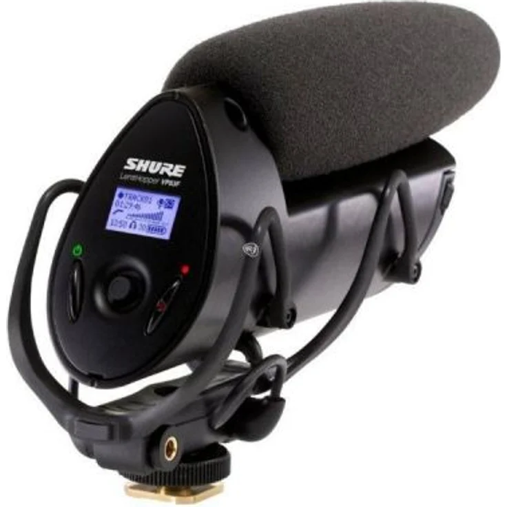 Shure VP83F Lenshopper – Robustes, extrem leichtes Kamera Mikrofon mit integriertem Flash-Recorder & Kopfhöreranschluss – Für hochauflösende Audioaufnahmen – Schwarz – Bild 1