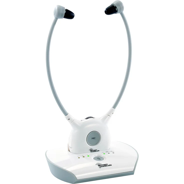 Newgen Medicals Hörsystem KH-210 für TV & Musik mit Funk-Kopfhörer – Bild 2