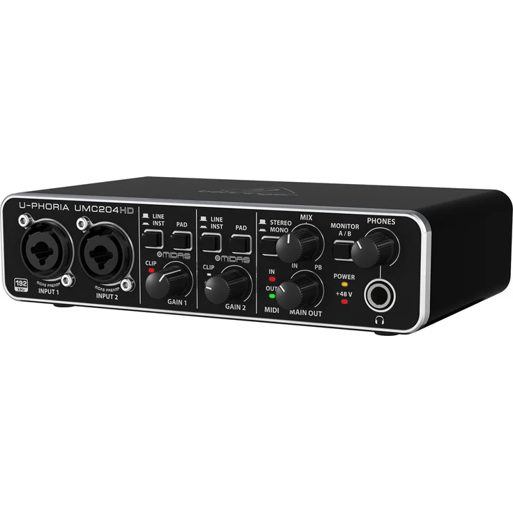 Behringer UMC204HD U-Phoria USB Audio und''MIDI'' Interface - Preisvergleich – Bild 1