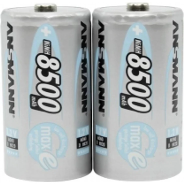 ANSMANN Akku D Mono 8500mAh 1,2V NiMH 2 Stück für Geräte mit hohem Stromverbrauch - Wiederaufladbare Batterien maxE - Akkus für Spielzeug, Taschenlampe, Radio, Modellbau uvm - Rechargeable Battery – Bild 2