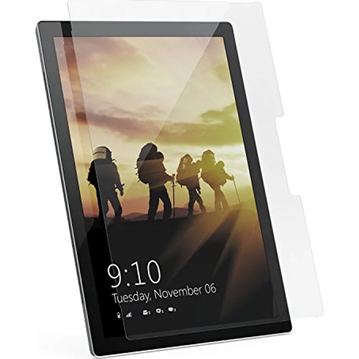 Urban Armor Gear Panzerglas für Microsoft Surface Pro 7 - Pro 6 - Pro 5 - Pro 4 (Microsoft zertifiziertes Tempered Glass, 9H Härtegrad, Anti-Fingerabdruck Beschichtung, 0.3mm dünn)