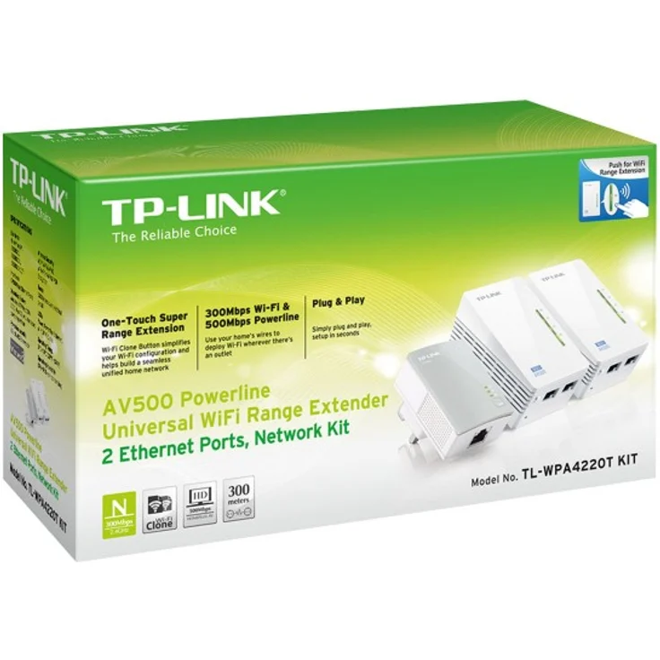 TP-Link AV500 Powerline Extender Triple Kit, 3er-Bundle (TL-WPA4220TKIT) - Preisvergleich – Bild 3