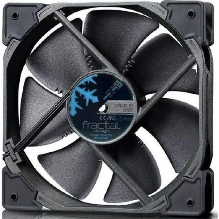 Fractal Design Venturi HP-12 PWM Black, Lüfter für (High End) Gaming PC Gehäuse, schwarz
