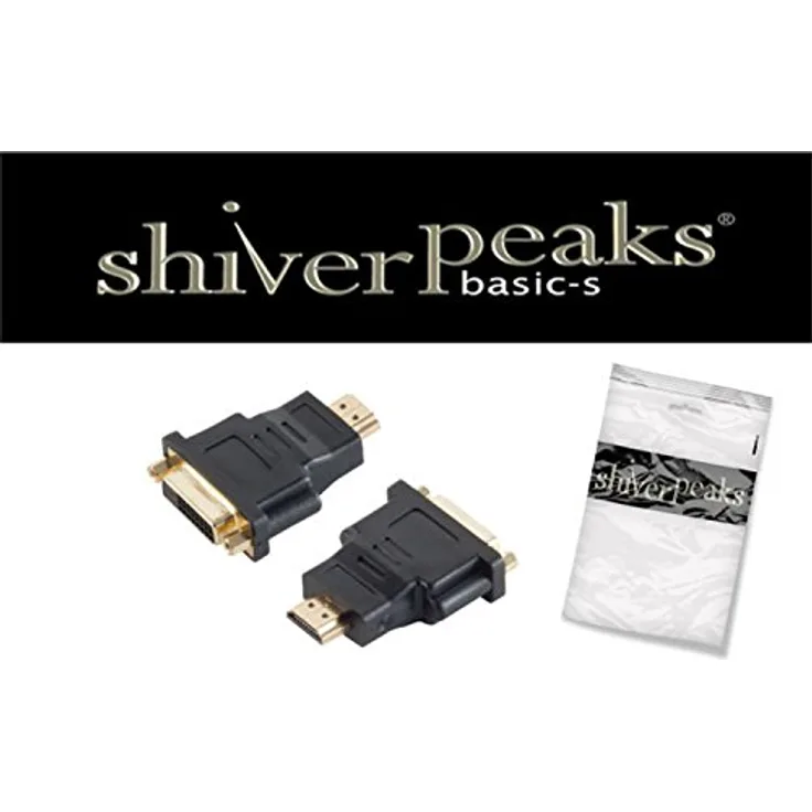 shiverpeaks HDMI Adapter BASIC-S, HDMI Stecker - DVI-D 24 + 1 Kupplung (BS77400)