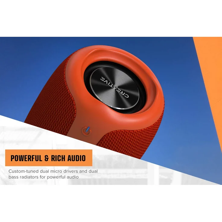 Creative MuVo Play (51MF8365AA000) Bluetooth-Lautsprecher, wasserdicht, Schwarz – Bild 5