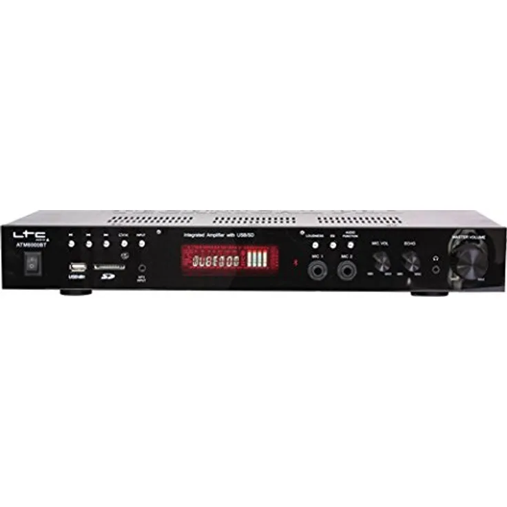LTC atm6000bt Verstärker Karaoke Hifi mit FM 2 x 25 W schwarz