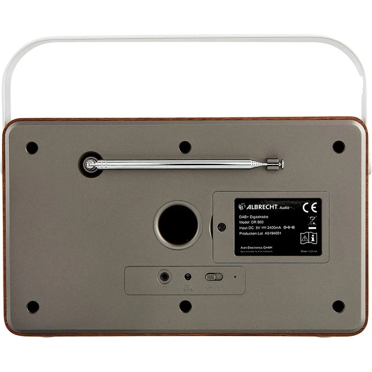 DR 860 Senioren Digitalradio, DAB+, UKW, TFT-Farbdisplay, Retrostil, Holz, braun, silber – Bild 7