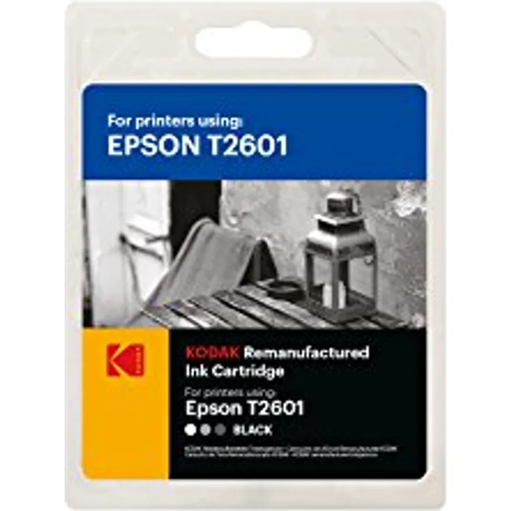 Kodak Supplies 185E026001 Tinte 220 Seiten 10ml schwarz passend für Epson XP610 kompatibel zu C13T26014012-T2601
