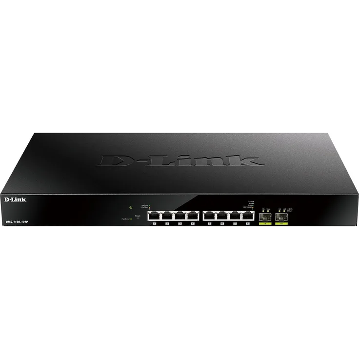 D-Link DMS-1100-10TP Netzwerk-Switch Managed L2 Schwarz 1U Power Over Ethernet (PoE) - Netzwerk-Switches (Managed, L2, Power Over Ethernet (PoE), Rack-Einbau, 1U)