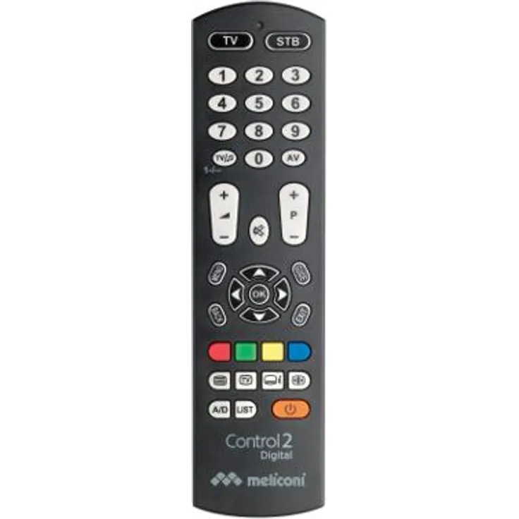 Meliconi Control 2.1 Universal Fernbedienung 2-in-1, ideal für TV-SmartTV und Decoder