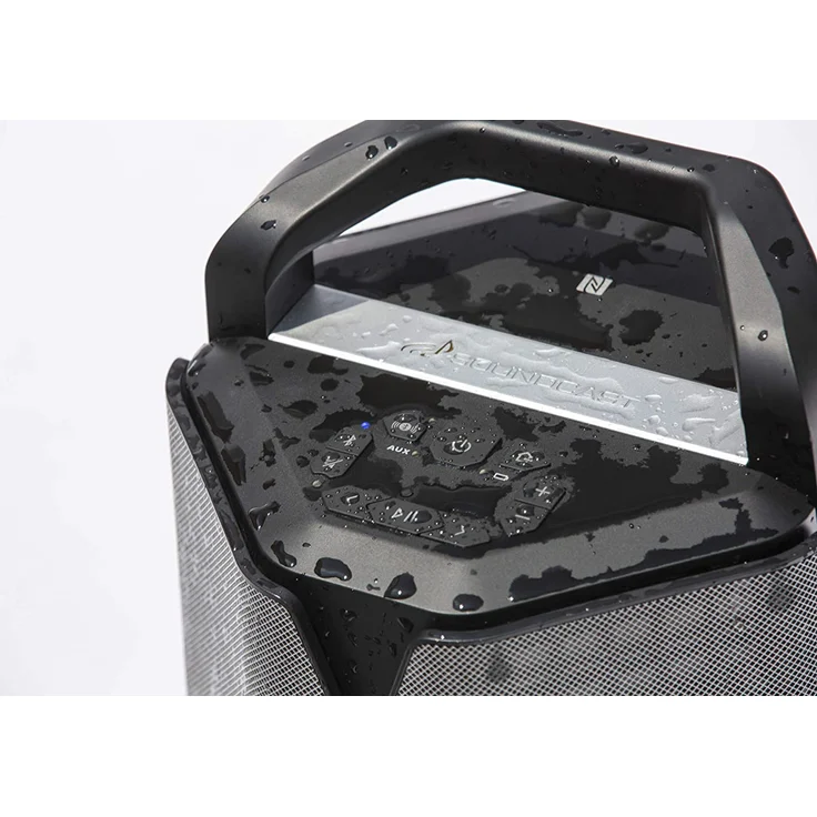 SoundCast VG7 Bluetooth Outdoor-Lautsprecher, wasserdichter Speaker, lange Akkulaufzeit, leicht, hoher Musikgenuss, schwarz – Bild 5