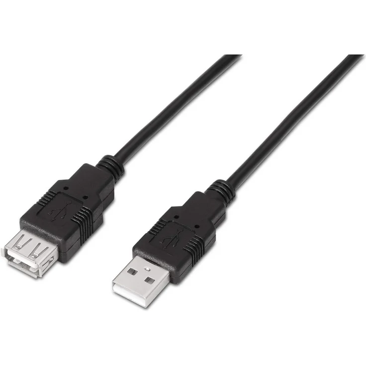 AISENS A101-0016 - USB Kabel (1,8 m, USB A, USB A, 2.0, Schwarz) – Bild 1
