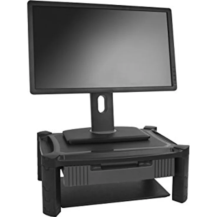 STARTECH.COM Monitorständer mit Schublade - Höhenverstellbar - Unterstüzt bis zu 32 Zoll Monitore (10 Kg)