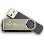 MediaRange 16GB Speicherstick silber