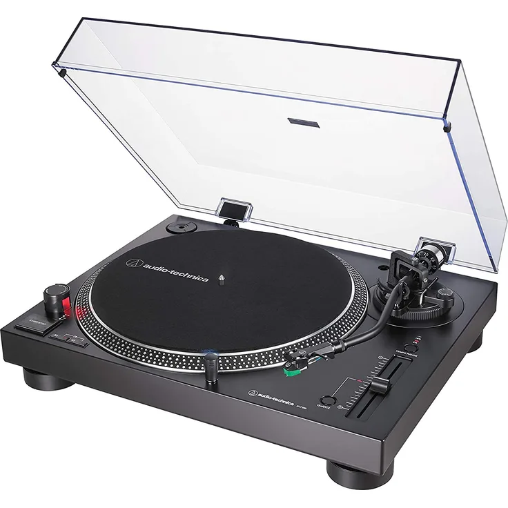 Audio-Technica AT-LP120XUSB direktangetriebener Plattenspieler (Analog und USB) schwarz