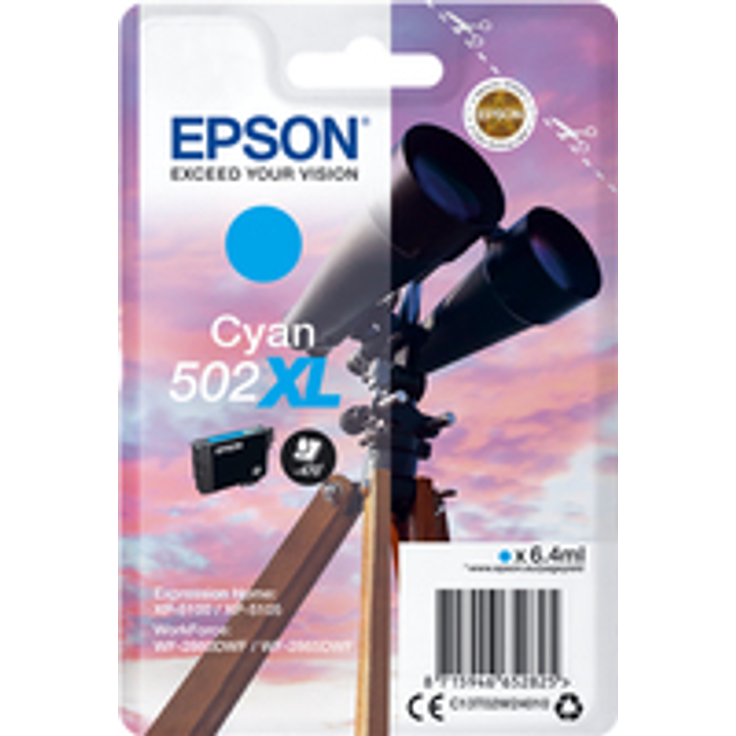 Epson 502XL - 6.4 ml - High Capacity - Cyan - Original - Blisterverpackung - Tintenpatrone