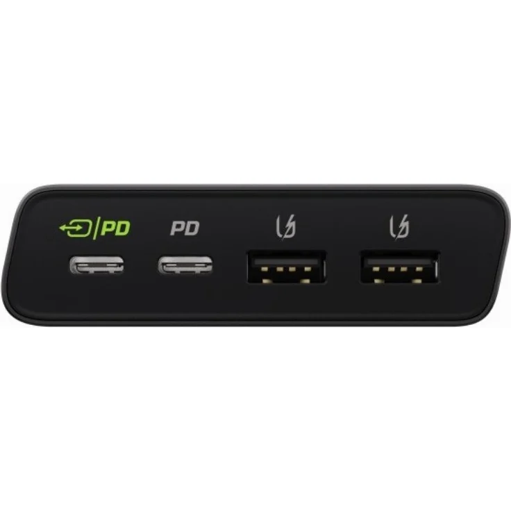 Green Cell Powerbank PowerPlay Ultra 2x USB, 2x USB-C Power Delivery, 26800 mAh, 128 W Black, Powerbank, schwarz, grün – Bild 5