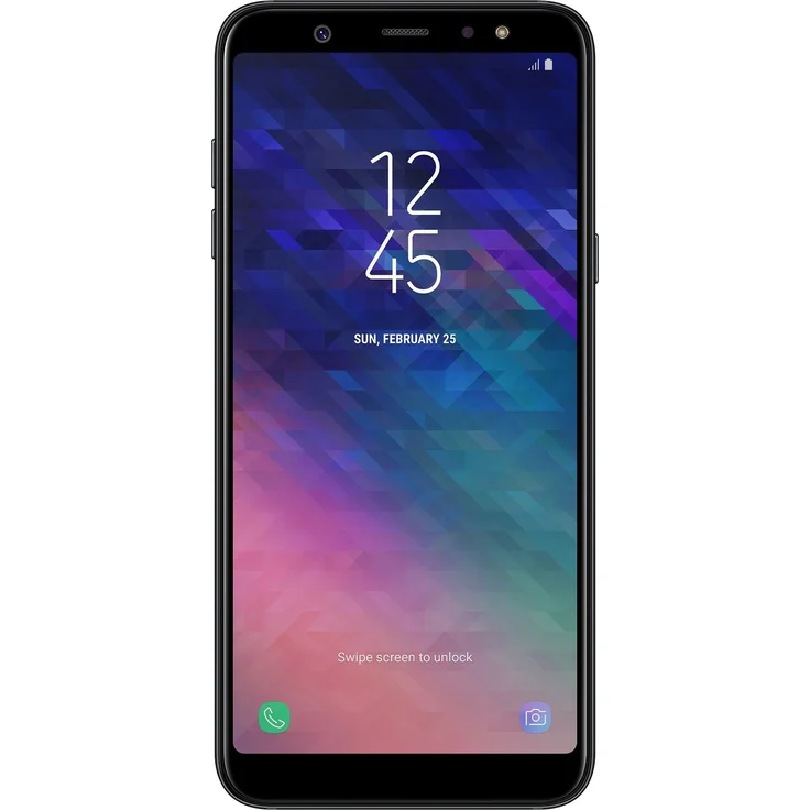 Samsung Galaxy A6+ (2018) Smartphone 15,2cm (6 Zoll) SAMOLED-Display, 32GB interner Speicher, 3GB RAM, Dual-SIM, Android, Schwarz – Bild 1