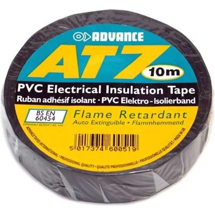 Advance Tapes AT 7 PVC Isolierband schwarz, 15 mm x 10 m