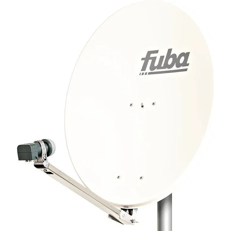 Fuba Sat-Antenne DAL 802 W mit Twin LNB, weiß, (80 cm)