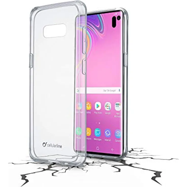 cellularline CLEARDUOGALS10LT Handy-Schutzhülle Rand Transparent - Handy-Schutzhüllen (Rand, Samsung, Galaxy S10e, Transparent)