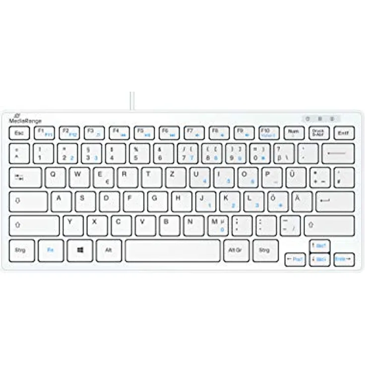 MediaRange MROS113 Tastatur USB QWERTZ Deutsch Weiß ( MROS113 )