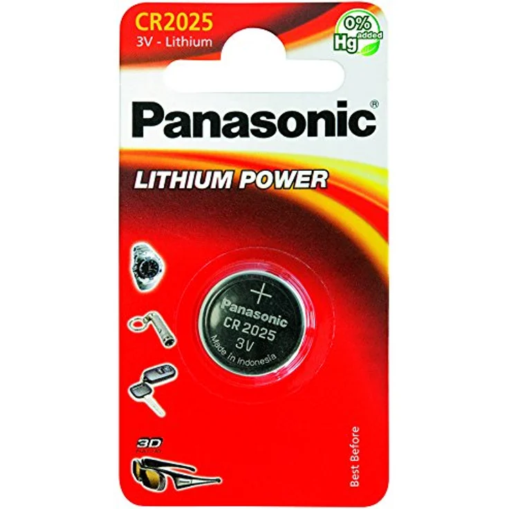 Panasonic Lithium Knopfzelle CR2025L-1BP Einwegbatterien – Bild 1