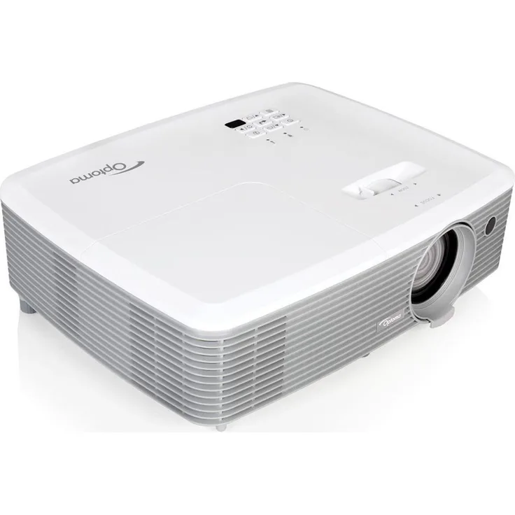 Optoma EH400 Business-Beamer, DLP, Full HD (1920 x 1080), Kontrast 22000:1, 4000 ANSI-Lumen, Bildverhältnis 16:9, WLAN, weiß