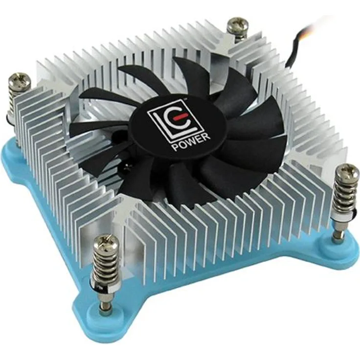 LC Power Cosmo Cool LC-CC-65 - Gehäuselüfter - (LGA1156 Socket, LGA1155 Socket, LGA1150 Socket, LGA1151 Socket) - Aluminium - 65 mm - weiß, Blau, Silber (LC-CC-65)