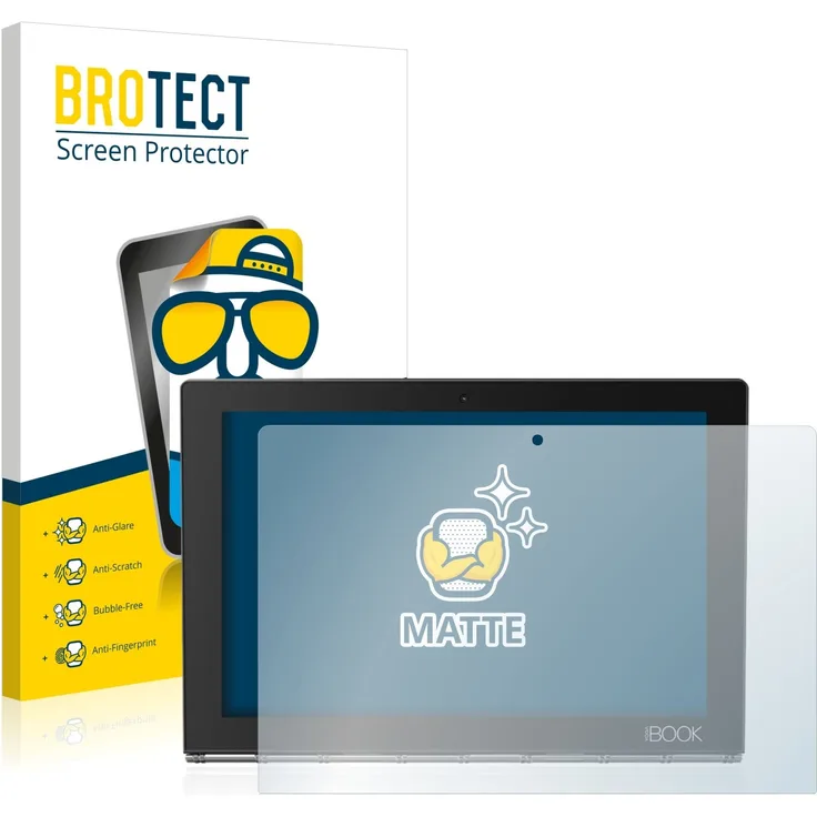 2x BROTECT Displayschutzfolie für Lenovo Yoga Book Schutzfolie - Entspiegelt, Anti-Fingerprint