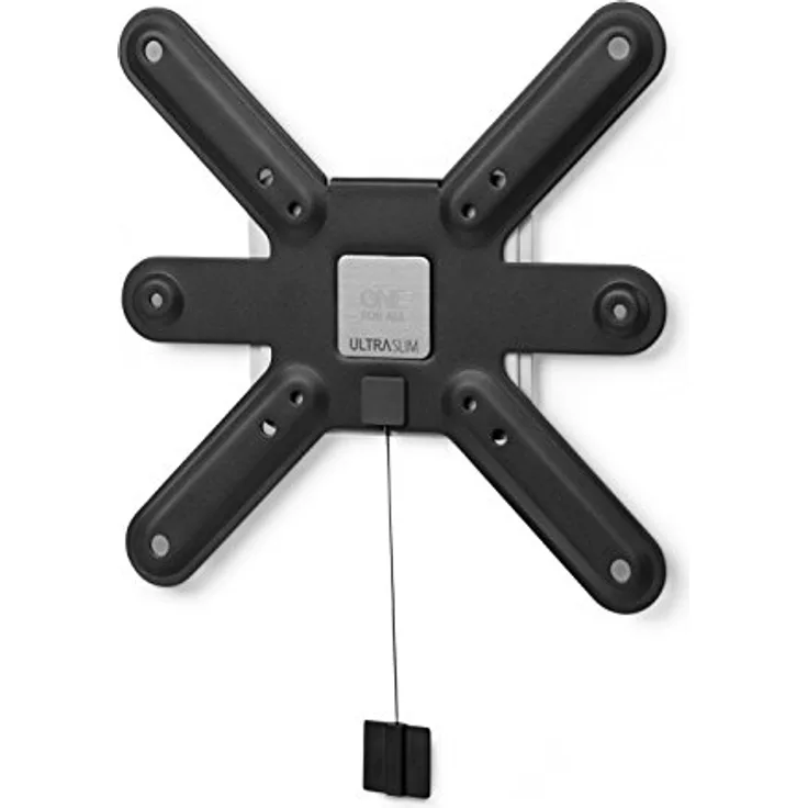One For All TV-Wandhalterung - Fernseher Halterung - Curved 4K OLED QLED LED Flachbildfernseher - 13 bis 42 Zoll - VESA 75x75 bis 200x200 - Lebenslange - max. 40 kg - Schwarz Weiß WM6211