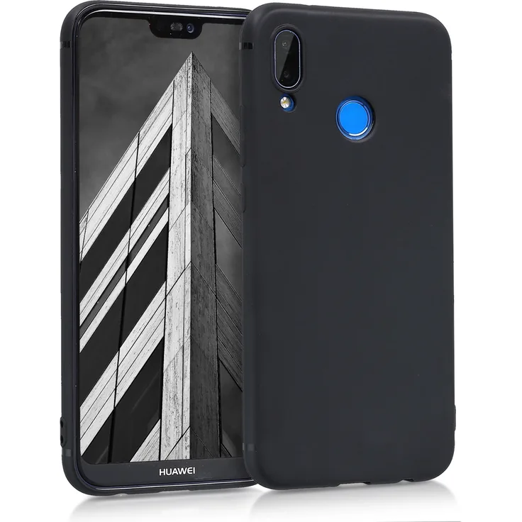 kwmobile TPU Case für Huawei P20 Lite Schwarz matt