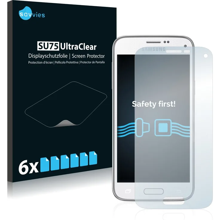 Samsung Galaxy S5 Mini SM-G800 Schutzfolie [6er Pack] - kristallklare Displayschutzfolie Folie Displayfolie