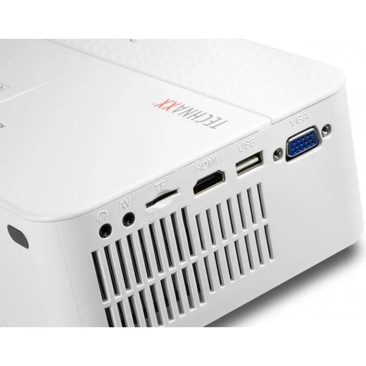 Technaxx TX-113 Mini-Beamer, LCD, Full HD (1920 x 1080), Kontrast 2000:1, 2000 ANSI-Lumen, Bildverhältnis 16:9, weiß – Bild 2