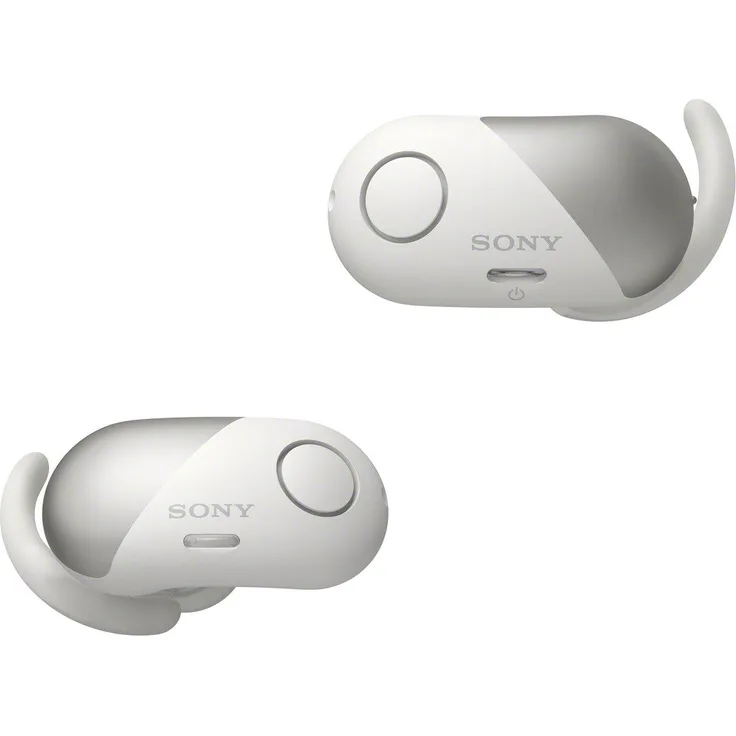 Sony WF-SP700N In-Ear Kopfhörer, mit Bluetooth, Noise Cancelling, geeignet für Sport, spritzwassergeschützt, weiß