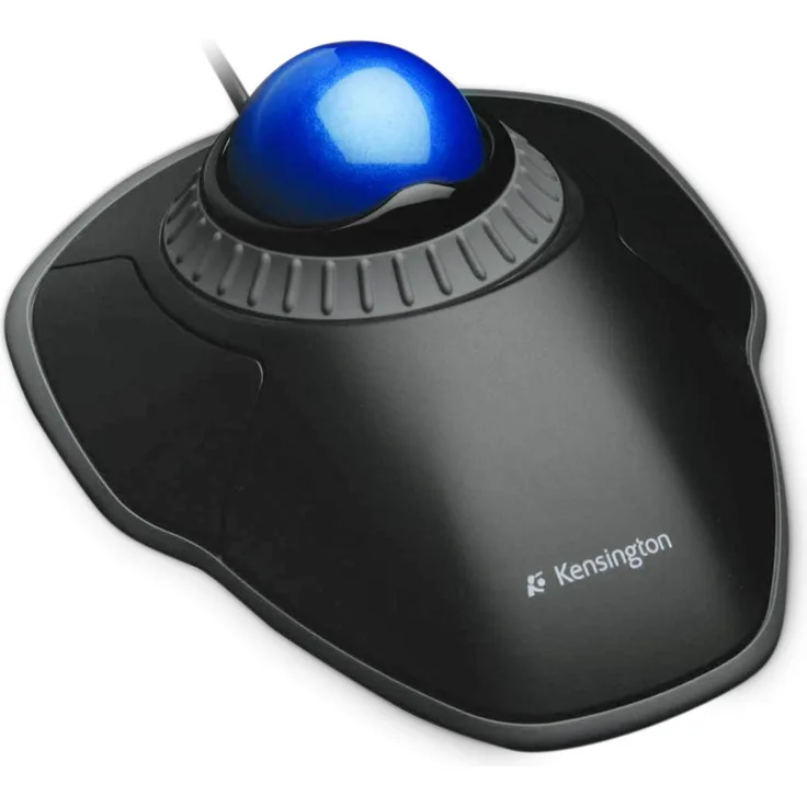 Orbit Trackball with Scroll Ring, Two Buttons, Black