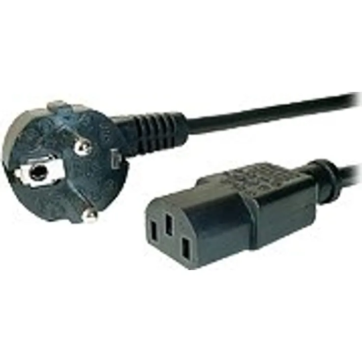 Dexlan PC-Netzkabel (5 m), Schwarz