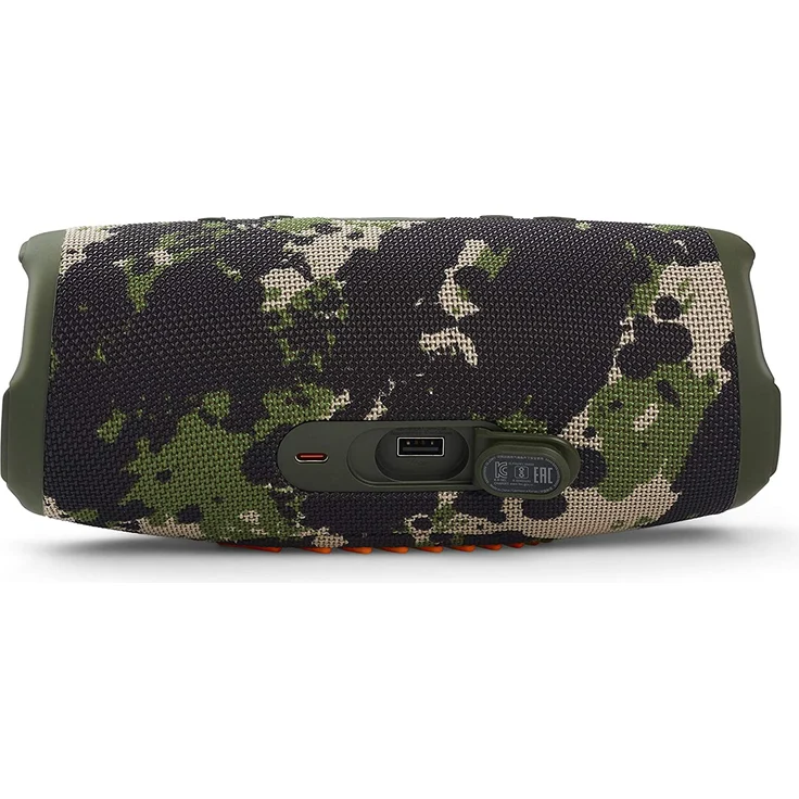 JBL Charge 5 Bluetooth-Lautsprecher mit 20 Stunden Akkulaufzeit, Powerbank, PartyBoost, wasserfest camouflage – Bild 4