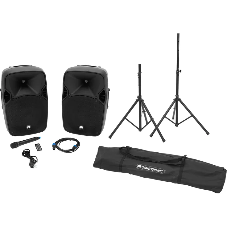 Omnitronic Set XFM-212AP + Boxenhochständer MOVE MK2
