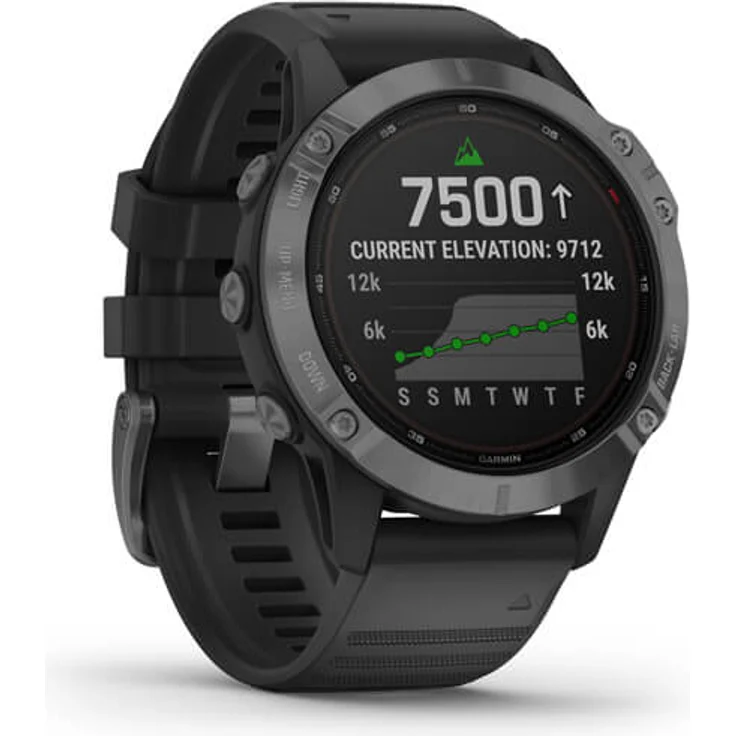 Garmin fēnix 6 Pro Solar Smartwatch GPS, Unisex, 47mm, Kunststoffgehäuse, Schiefergrau/Schwarz – Bild 3