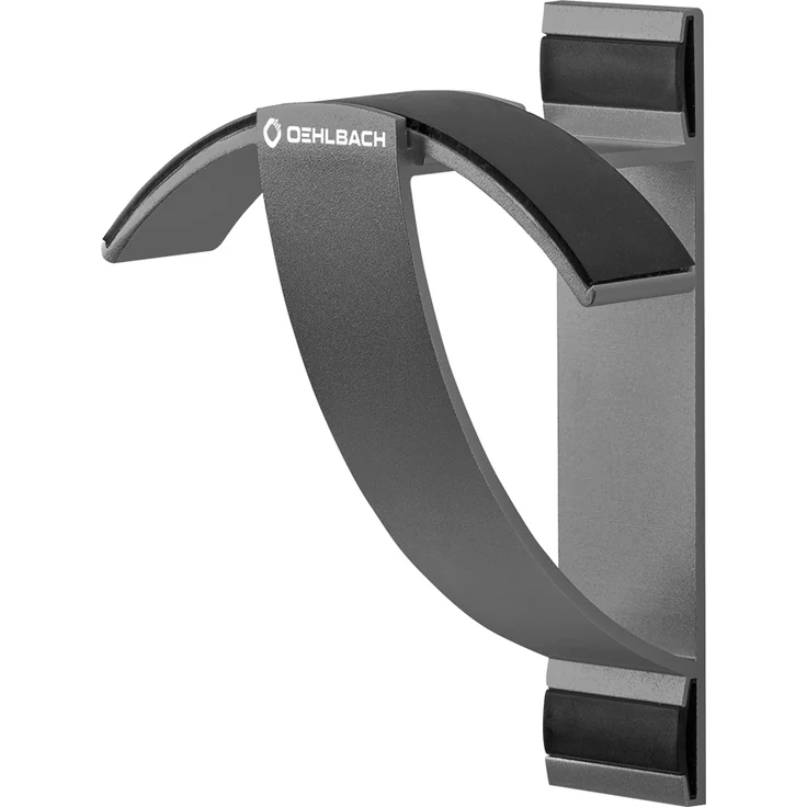 Oehlbach Alu Style W1 - Wandhalterung Kopfhörerhalter für Kopfhörer und Gaming Headsets (eloxiertes Aluminium, schnelle Wandmontage & optimale Aufbewahrung) Silber – Bild 5
