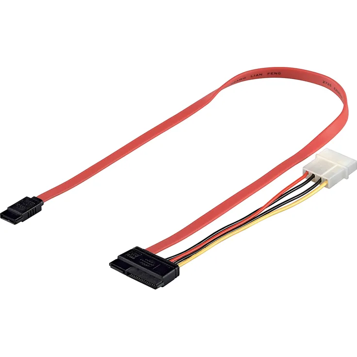 M-CAB - SATA-Kabel - Serial ATA 150/300 - interne Stromversorgung, 4-polig, SATA bis SATA Combo (W) - 50 cm