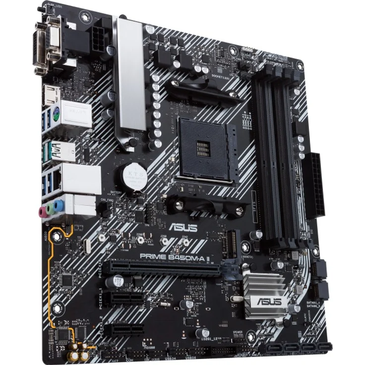 ASUS PRIME B450M-A II - micro ATX, AMD B450, Sockel AM4, Dual-channel DDR4 (90MB15Z0-M0EAY0) – Bild 3